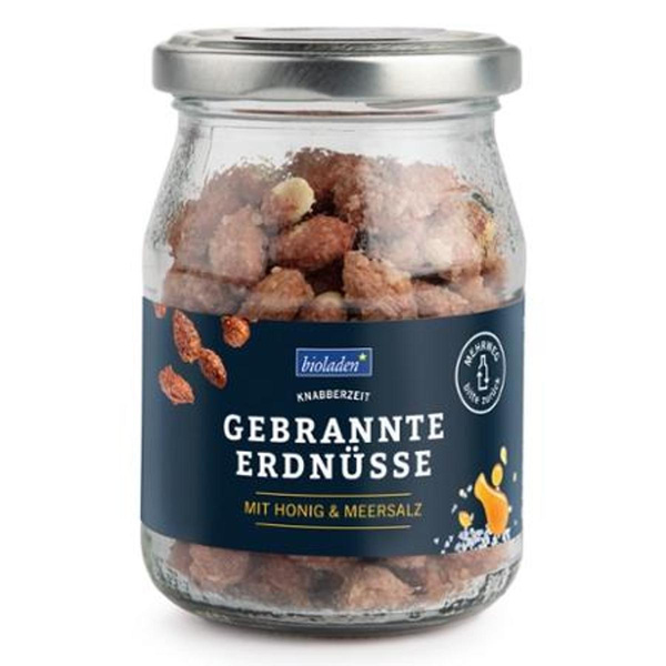 Produktfoto zu gebrannte Erdnüsse mit Honig & Salz
