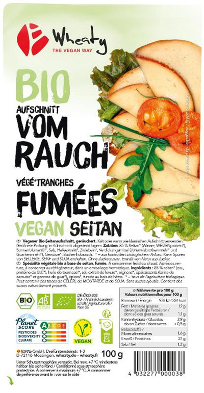 Produktfoto zu Wheaty Vegane Slices vom Rauch