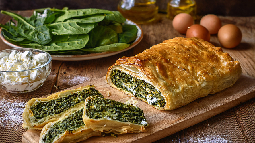 Rezeptbild für Mangold-Feta-Strudel