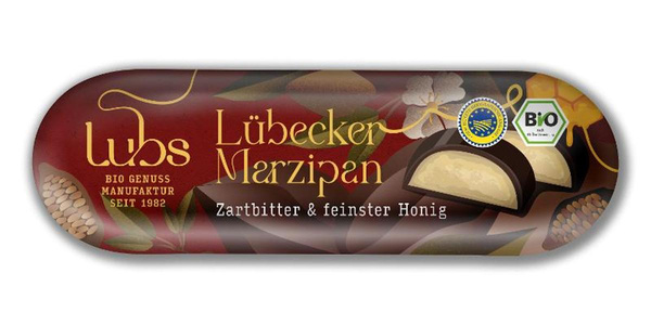 Produktfoto zu Marzipanbrot Zartbitterschokol