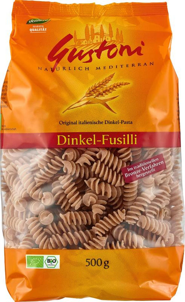 Produktfoto zu Gustoni Dinkel-Fusilli, bronze