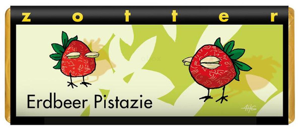 Produktfoto zu Erdbeer Pistazie Zotter