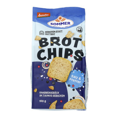 Produktfoto zu Brot-Chips mit Salz und Pfeffer
