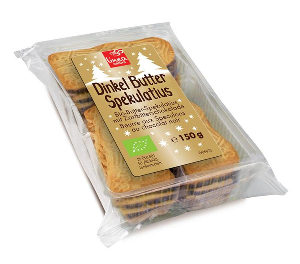 Produktfoto zu Dinkel Butter Spekulatius schokoliert