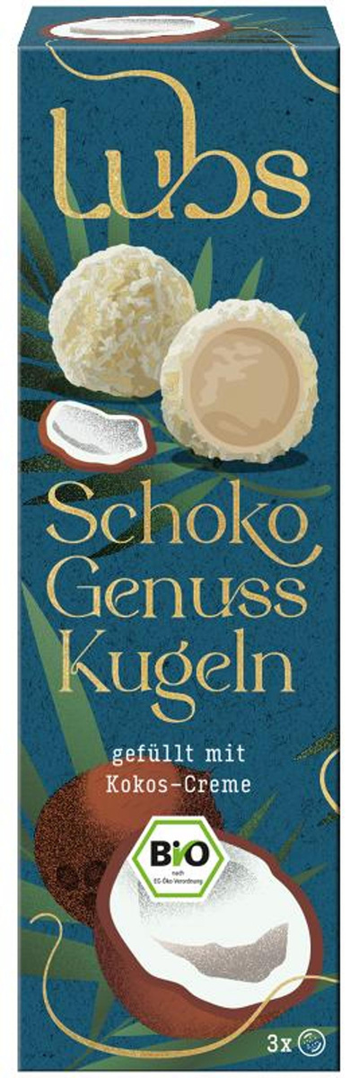 Produktfoto zu Schoko Genuss Kugeln mit Kokos