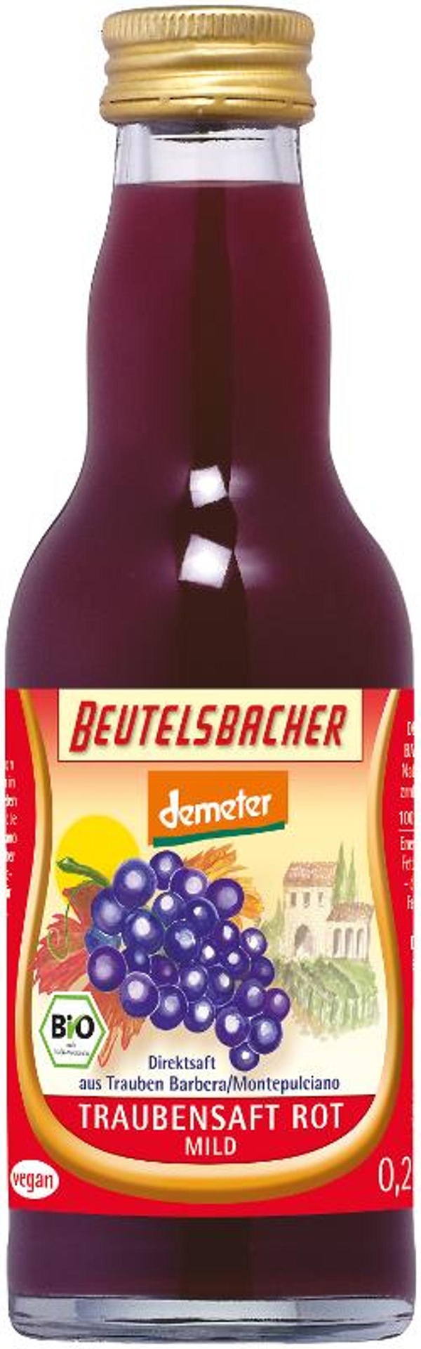 Produktfoto zu Traubensaft rot, klein