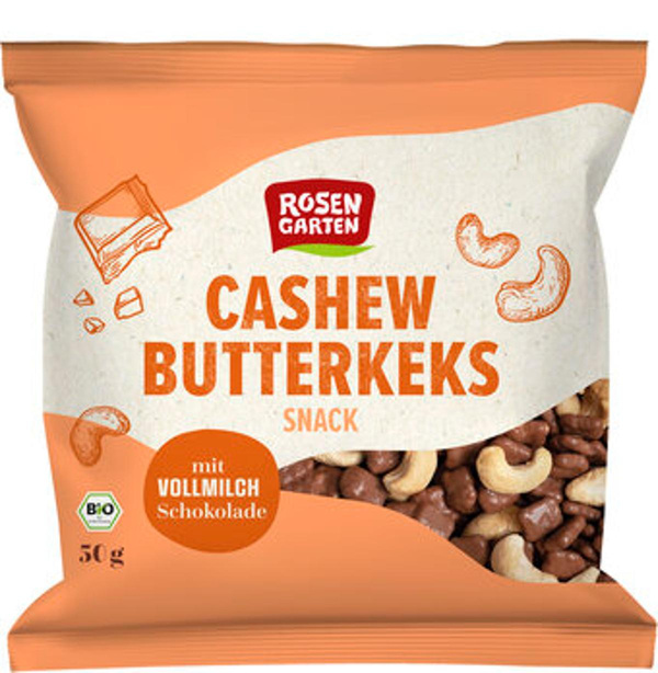 Produktfoto zu Cashew Butterkeks Snack