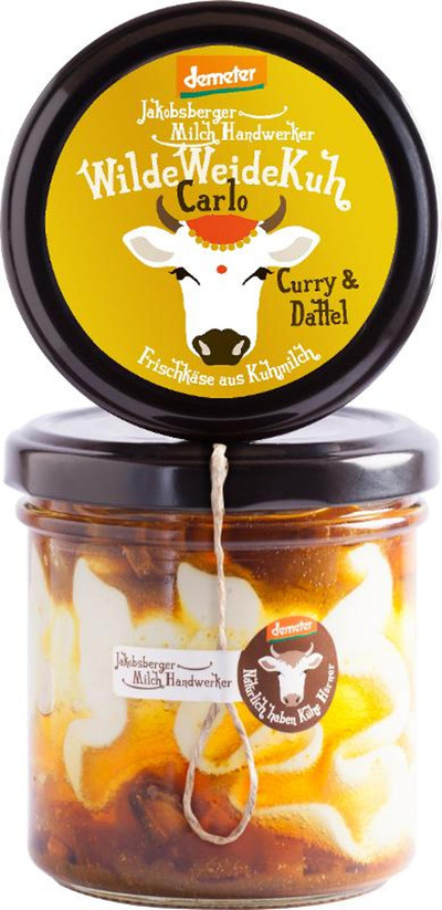 Produktfoto zu Carlo Frischkäse Curry_Dattel