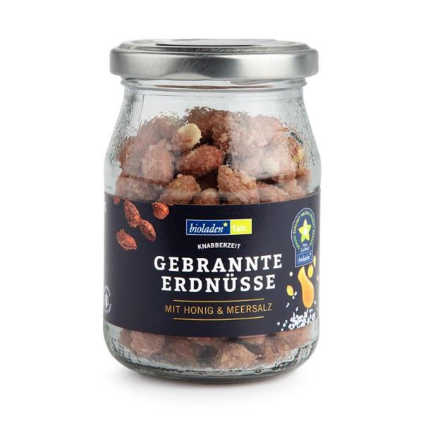 Produktfoto zu gebrannte Erdnüsse mit Honig & Salz