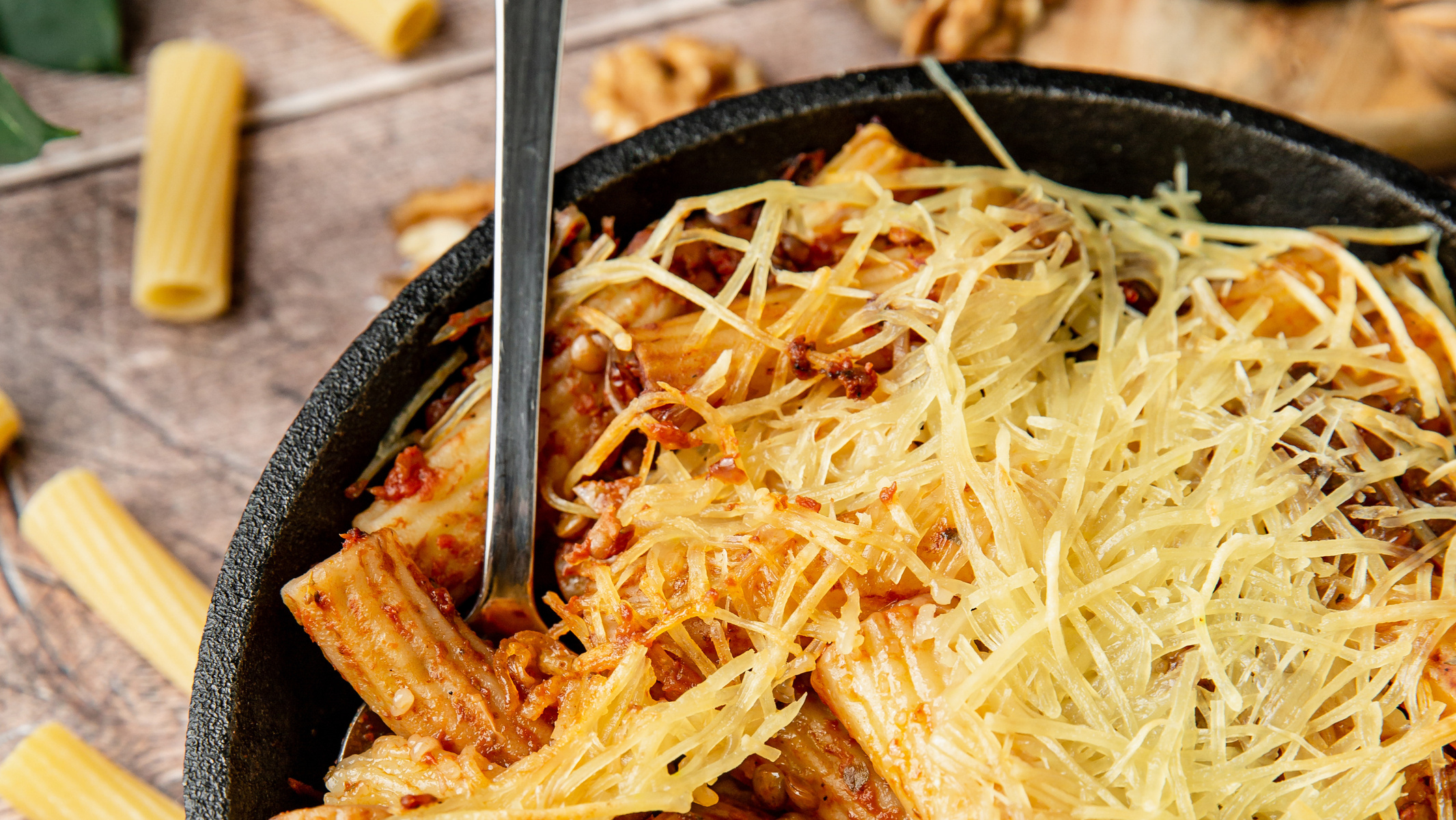 Rezeptbild für Rigantoni Gratin