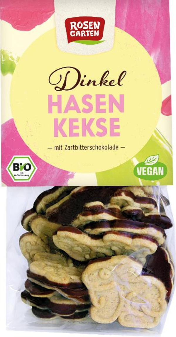 Produktfoto zu Dinkel Osterhasen Kekse mit Za