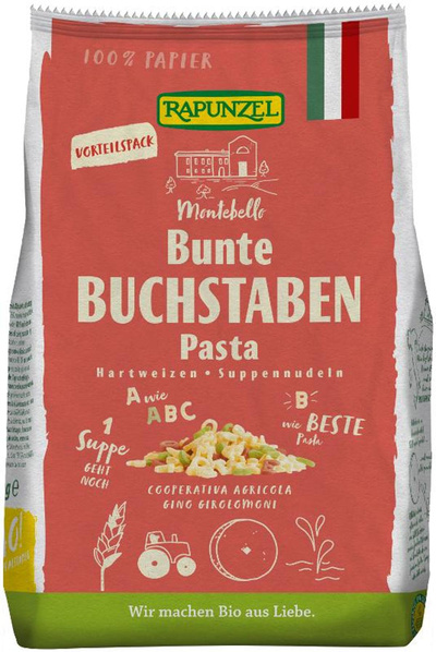 Produktfoto zu Buchstaben Suppennudeln Semola bunt