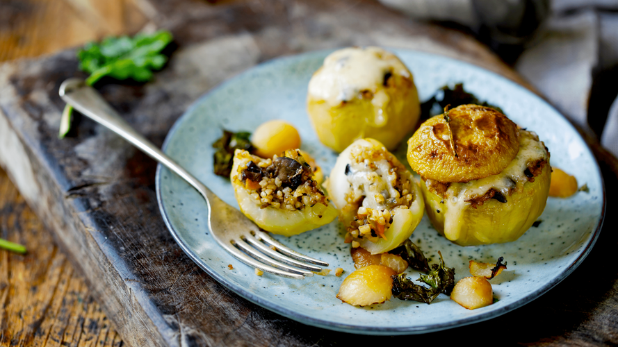 Rezeptbild für Gefüllter Kohlrabi aus dem Ofen