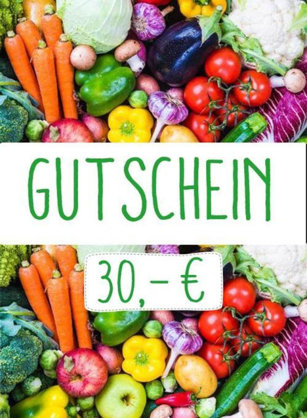 Produktfoto zu Gutschein 30,- €
