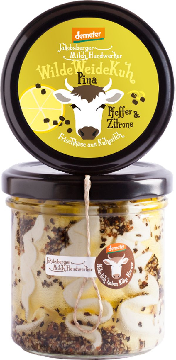 Produktfoto zu Pina Frischkäse Pfeffer-Zitrone