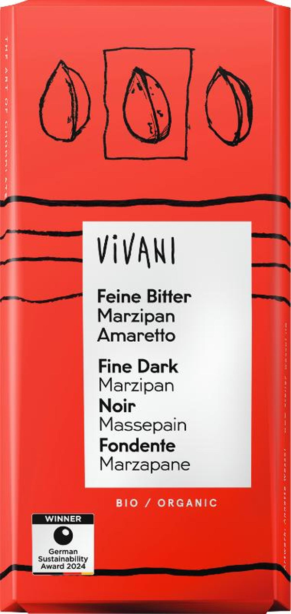 Produktfoto zu Zartbitter Marzipan Amaretto