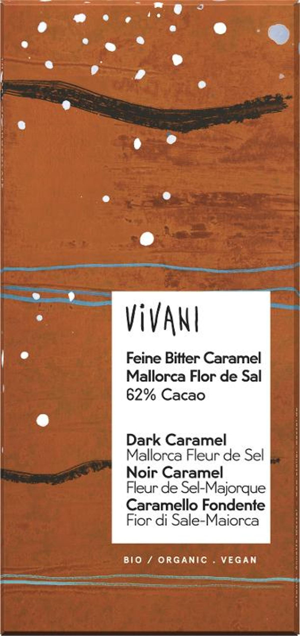 Produktfoto zu Feine Bitter Caramel Flor de Sal 62% Cacao