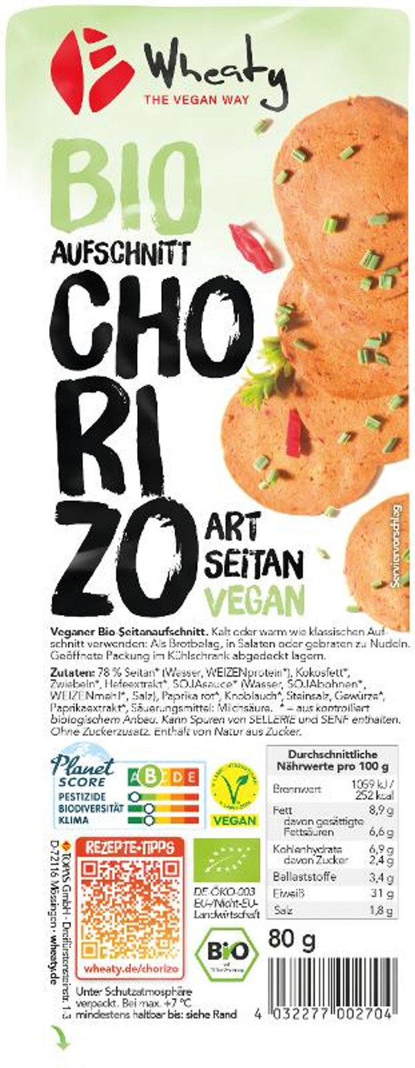 Produktfoto zu Vegane Slices Chorizo