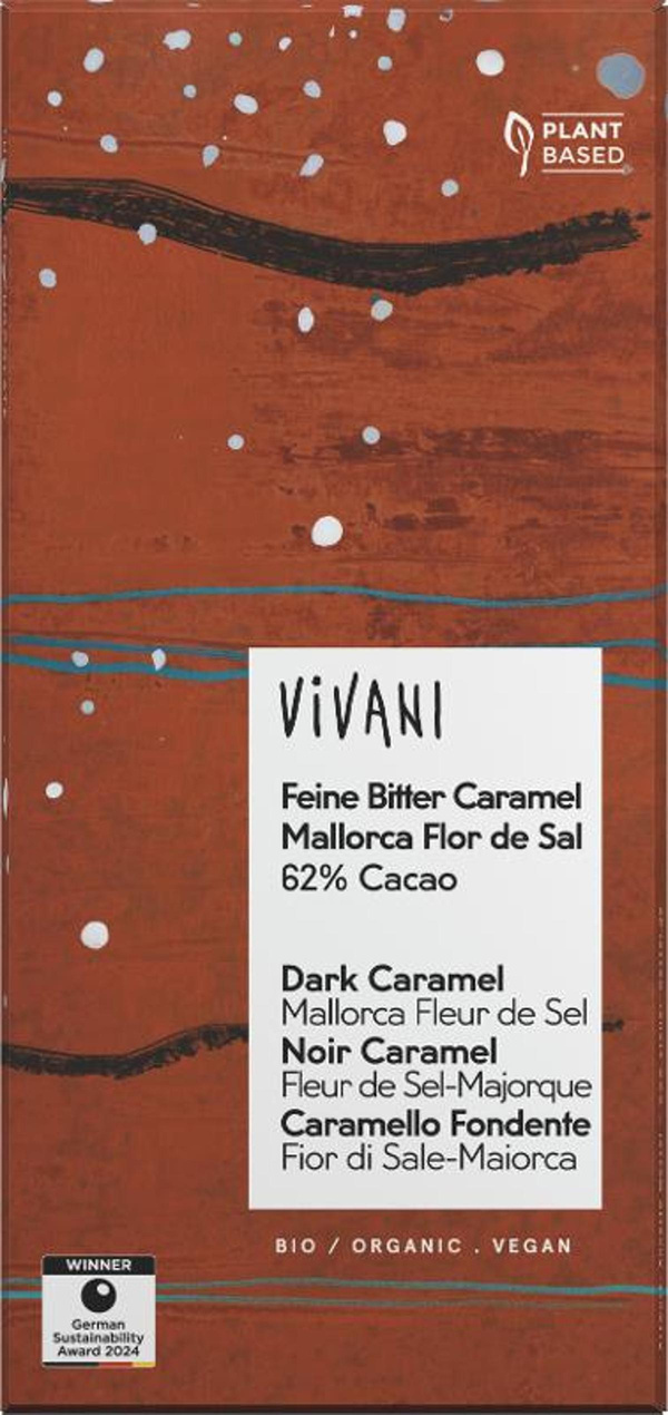 Produktfoto zu Feine Bitter Caramel Flor de Sal 62% Cacao