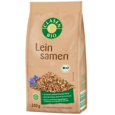 Produktfoto zu Leinsamen geschrotet CLASEN Bio