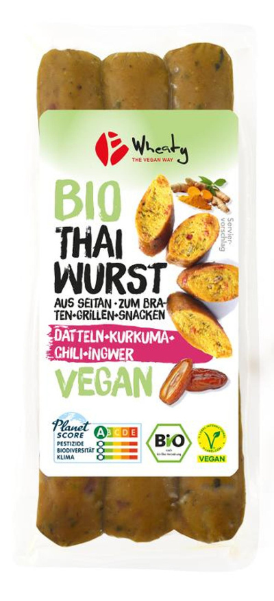 Produktfoto zu Wheaty Vegane Thaiwurst