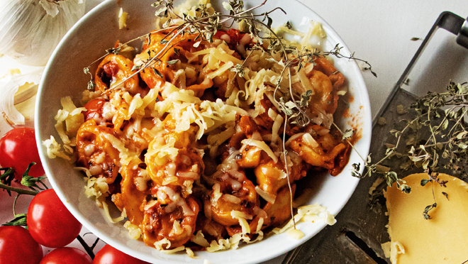 Rezeptbild für Tortellini-Gemüsepfanne