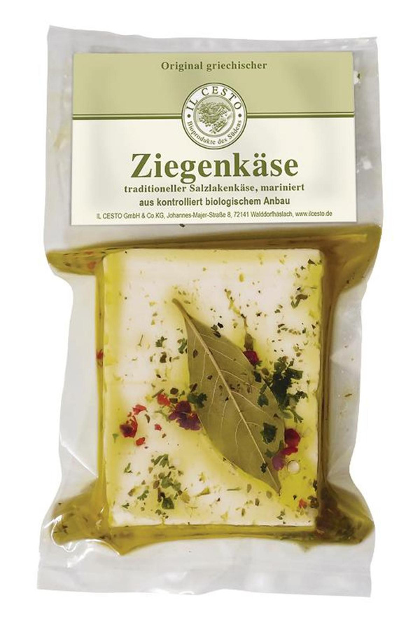 Produktfoto zu Griechischer Ziegen Weichkäse, mariniert
