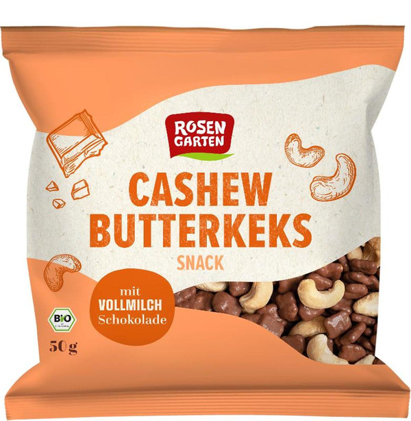 Produktfoto zu Cashew Butterkeks Snack