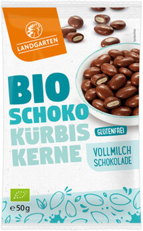 Produktfoto zu Kürbiskerne in Vollmilch Schokolade