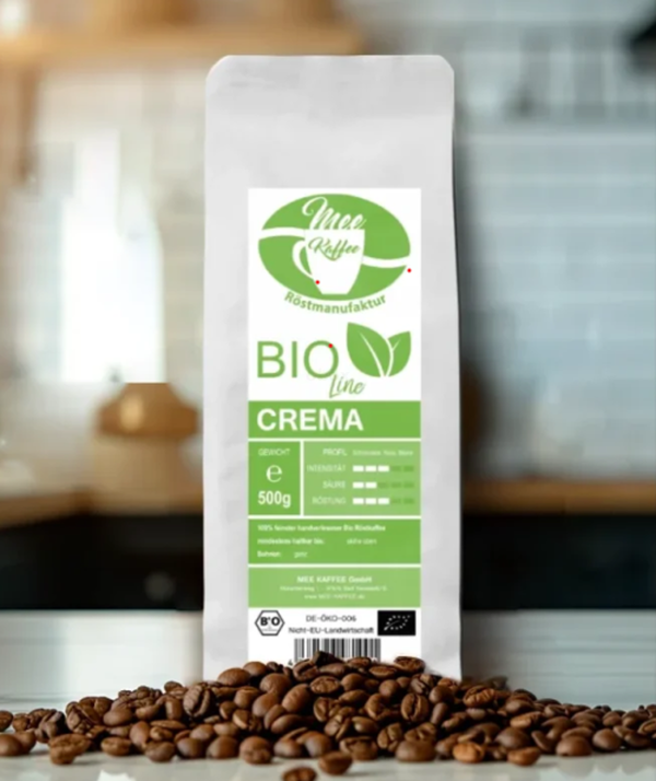Produktfoto zu Bio Cafe Crema 500g , ganze Bohne, 100% Arabica