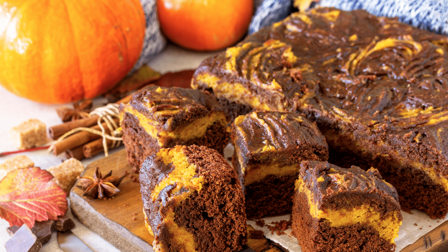 Rezeptbild für Kürbis-Brownies