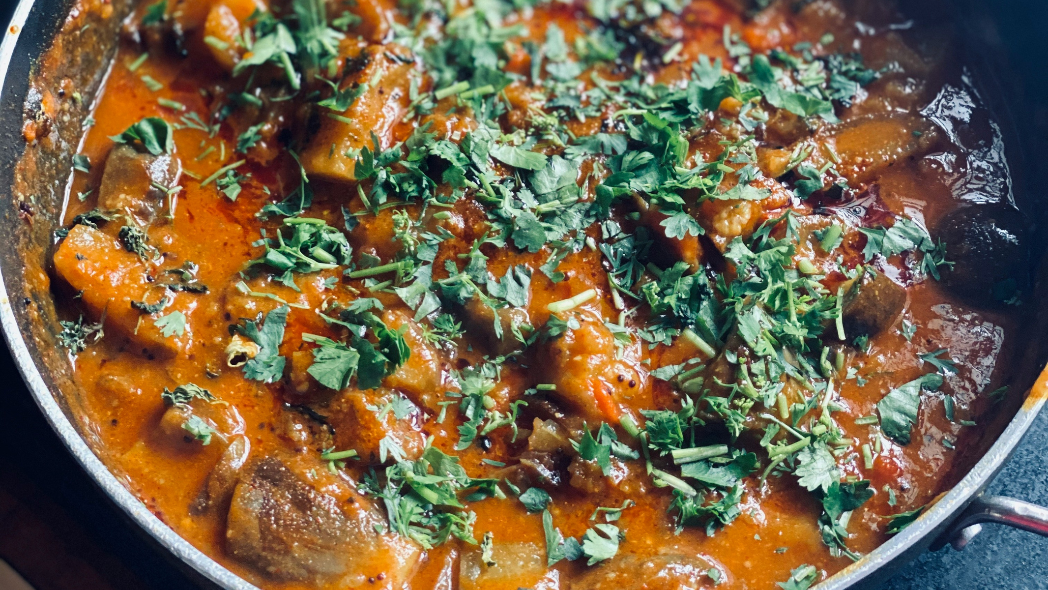 Rezeptbild für Auberginen-Curry