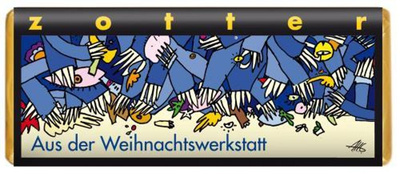 Produktfoto zu Zotter Aus der Weihnachtswerkstatt -  Französischer weißer Nougat