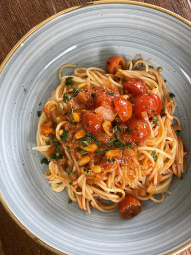 Rezeptbild für Spaghetti mediterran mit Tomaten