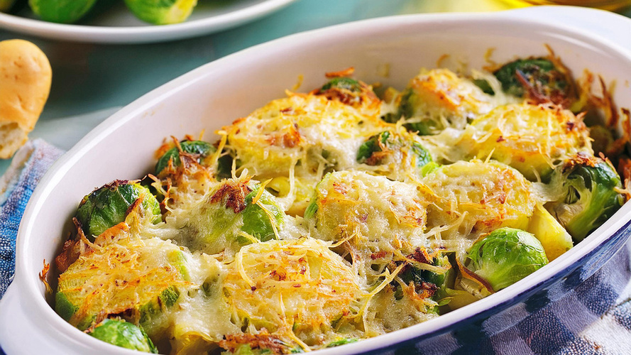 Rezeptbild für Rosenkohl mit Kartoffelkruste