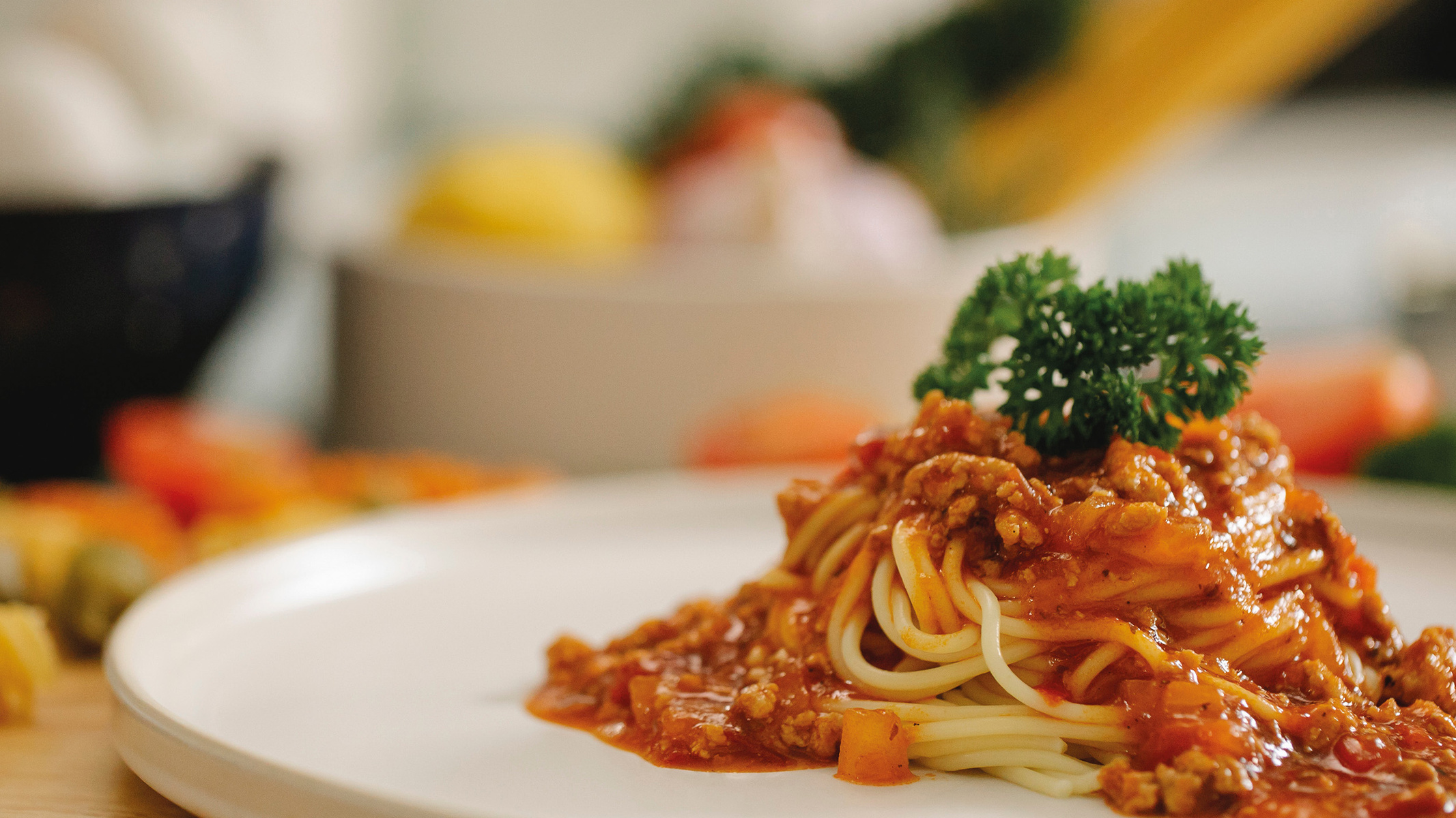 Rezeptbild für Vegetarische Bolognese mit veganem  Hack