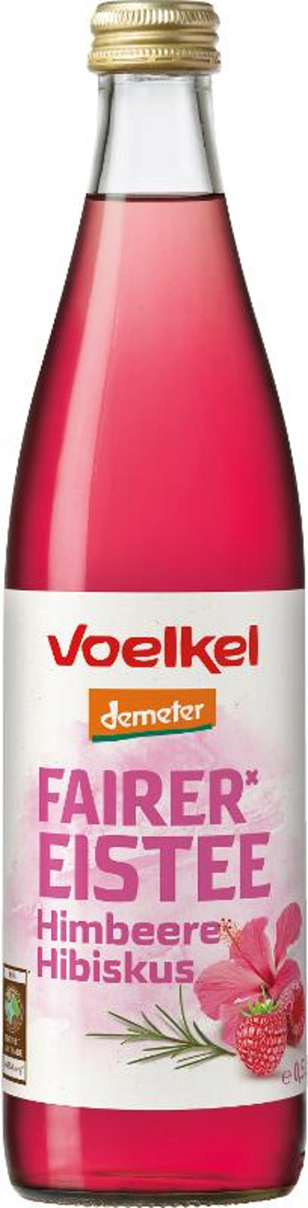 Produktfoto zu Fairer Eistee mit Himbeere Hibiskus (Kasten)