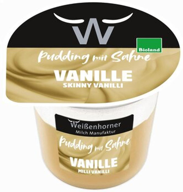 Produktfoto zu Vanille-Pudding mit Sahne