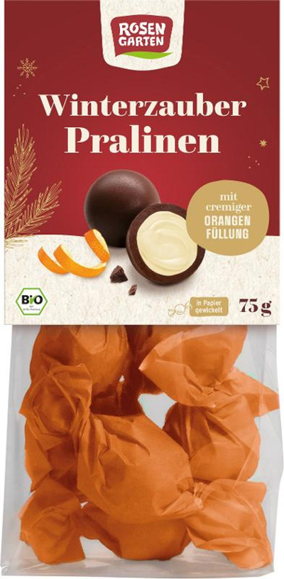Produktfoto zu Winterzauber Pralinen mit Orangenfüllung