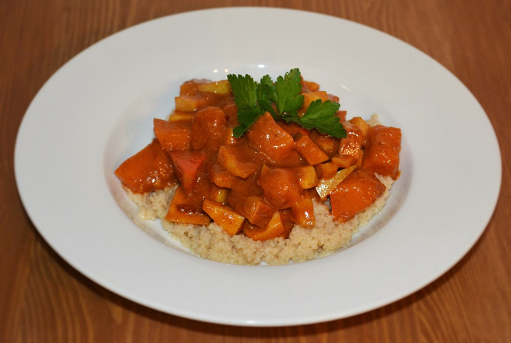 Rezeptbild für Kürbis-Apfel-Curry