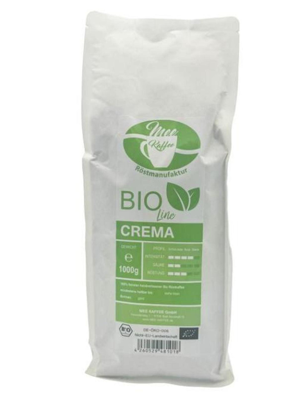 Produktfoto zu Bio Café Crema , ganze Bohne, 100% Arabica