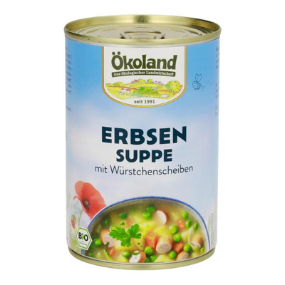 Produktfoto zu Erbsensuppe mit Würstchenscheiben