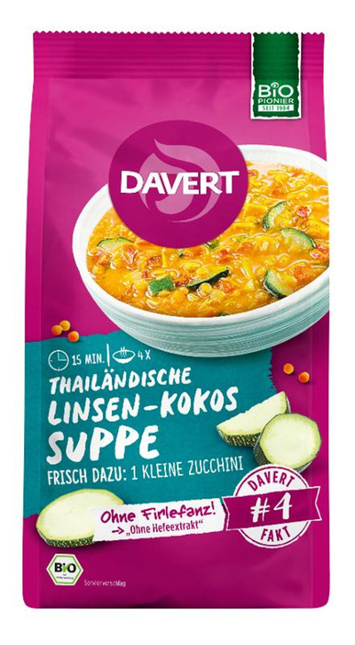 Produktfoto zu Linsen Kokos Suppe