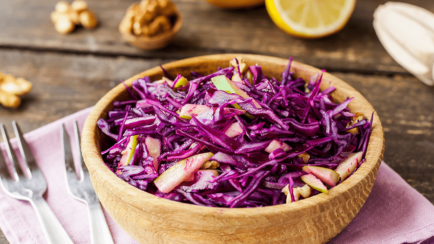 Rezeptbild für Fruchtiger Rotkohlsalat