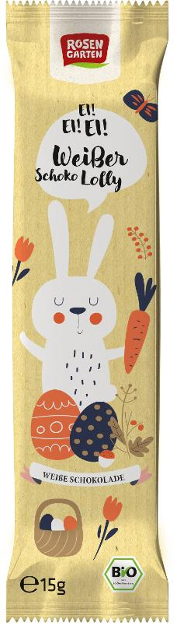 Produktfoto zu Osterhase Lolly weiß