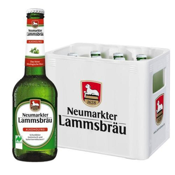 Produktfoto zu Lammsbräu Pils Alkoholfrei , Kasten 10 x 0,33l