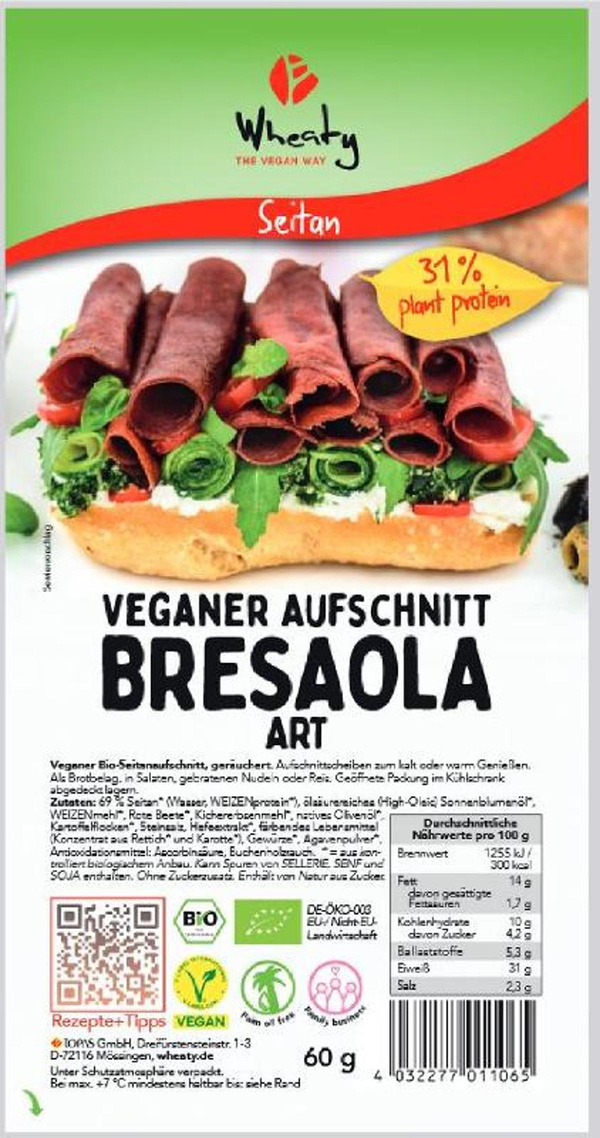 Produktfoto zu Wheaty Aufschnitt Bresaola Art