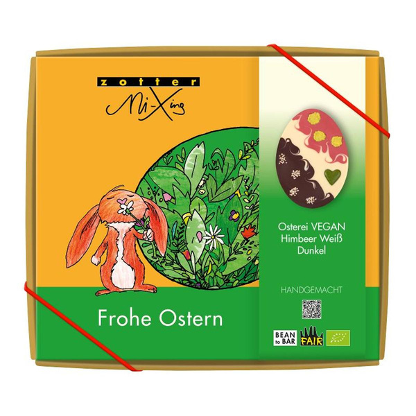 Produktfoto zu MiXing Osterei Vegan , Himbeer Weiß Dunkel