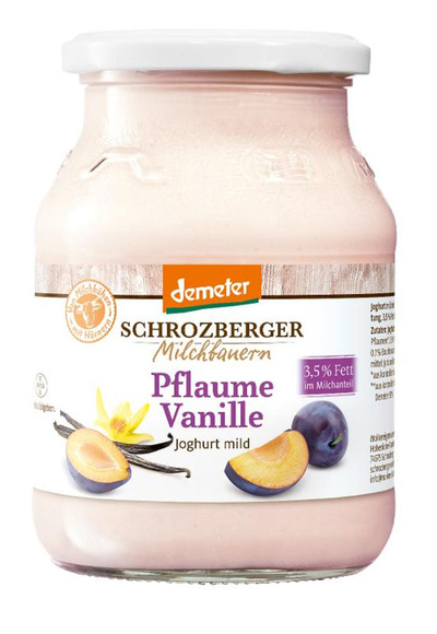 Produktfoto zu Joghurt Pflaume Vanille 3,5%
